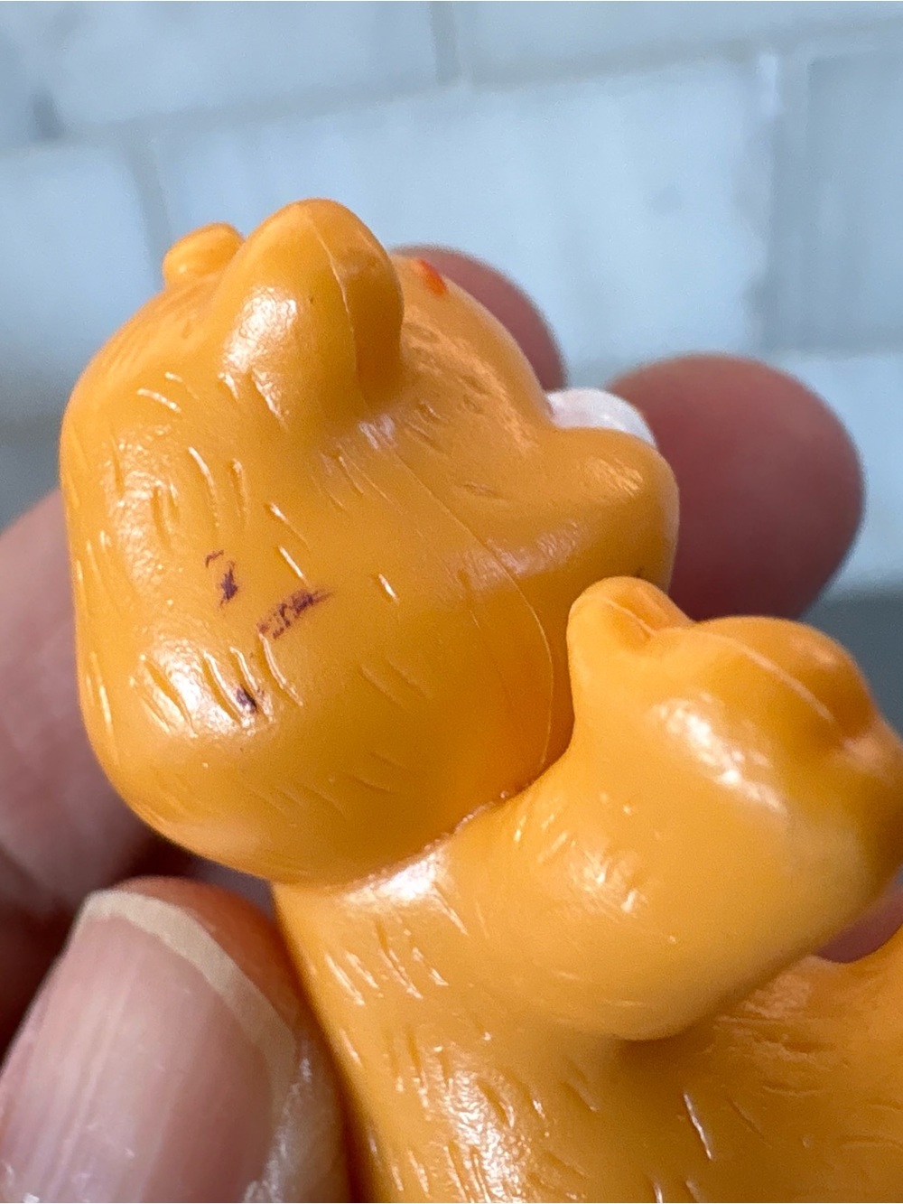 Vintage 1980s Care Bears PVC Mini Figurines Set of 2 | Love-a-Lot & Friend Bear - Picture 7 of 8